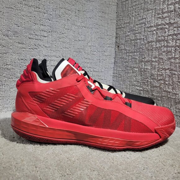 Adidas Dame 6 Men's Size 13 US Scarface Red White Black Lace Up Sneakers FY0850 - Picture 4 of 12